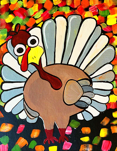 Turkey Kids n Canvas Painting